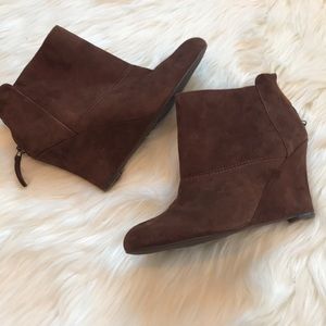 Suede booties